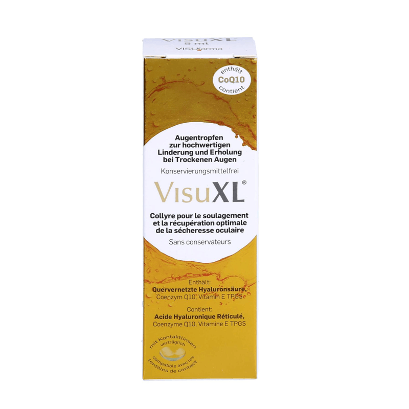 VisuXL (ヴィスXL) - 高機能ドライアイ改善点眼液 クロスリンクヒアルロン酸＆CoQ10配合 防腐剤フリー 10ml