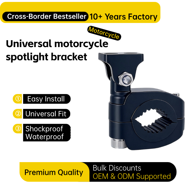 JEAI Universal Adjustable Motorcycle Light Mount Bracket
