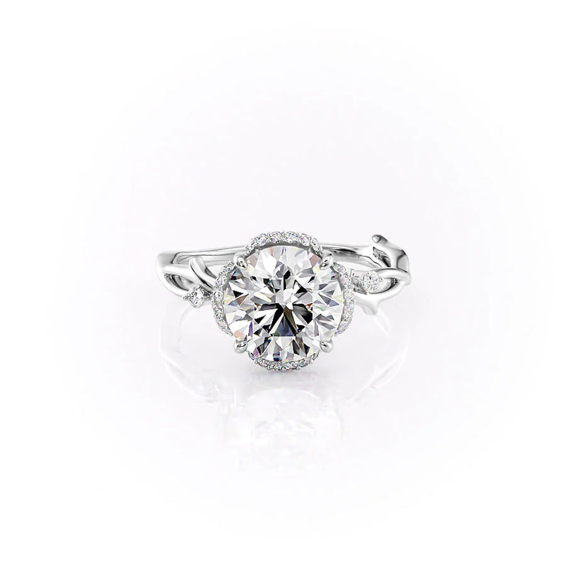 Round Brilliant Organic Engagement Ring